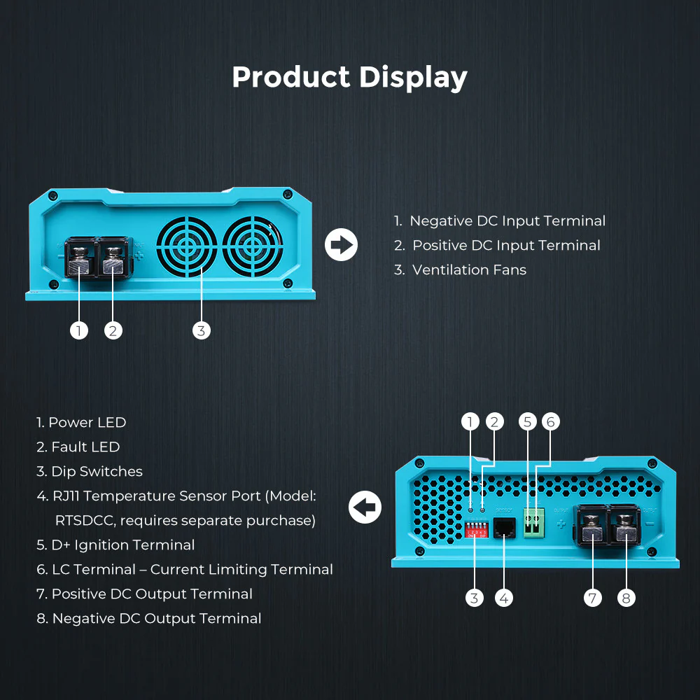 12V 60A DC to DC Battery Charger - Image 9