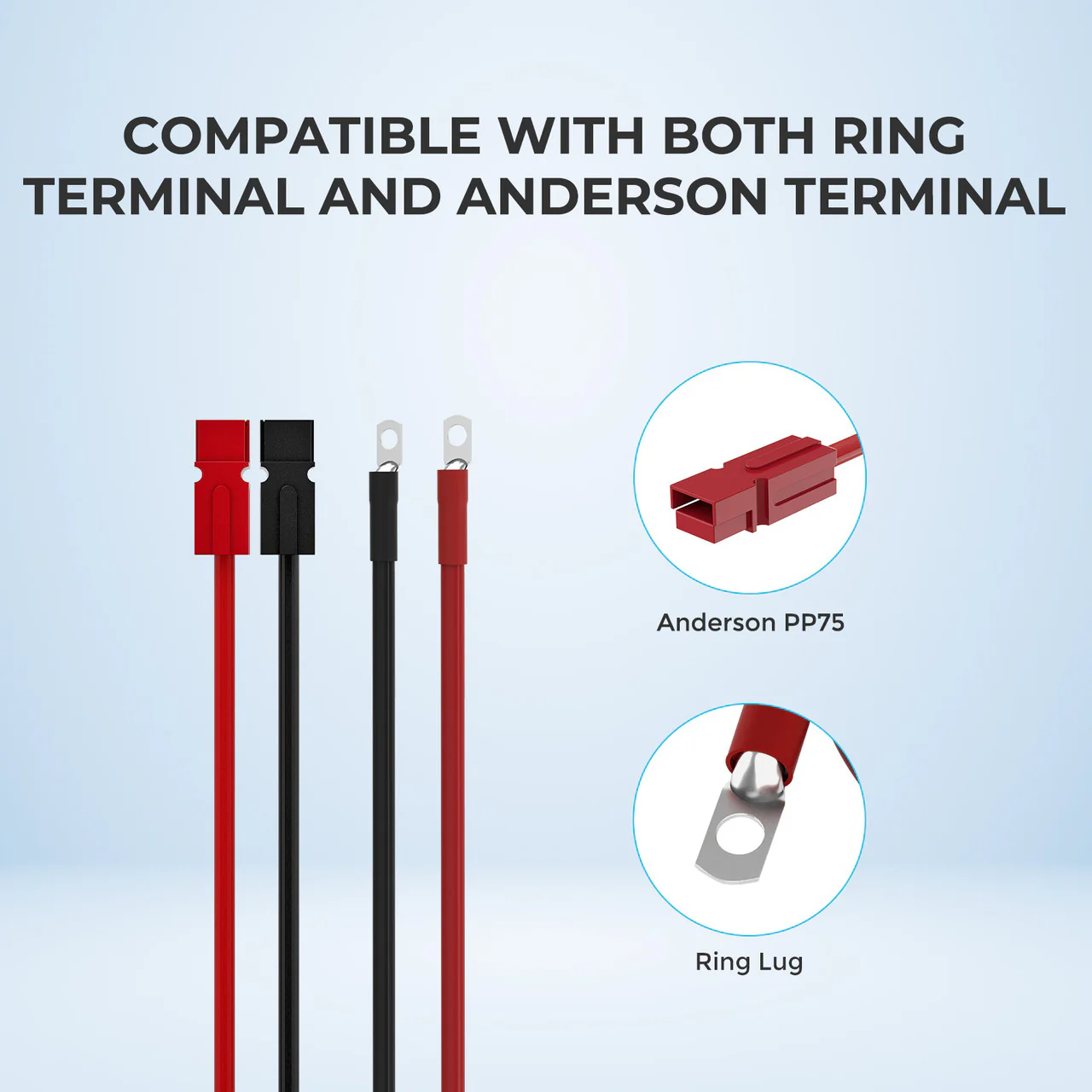 Anderson Adapter Cable (Anderson PP75-Ring Lug) - Image 2