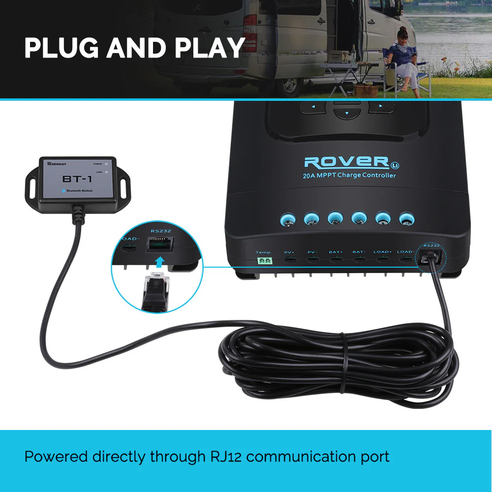 BT-1 Bluetooth Module for Renogy Products w/ RS232 Port - Image 4