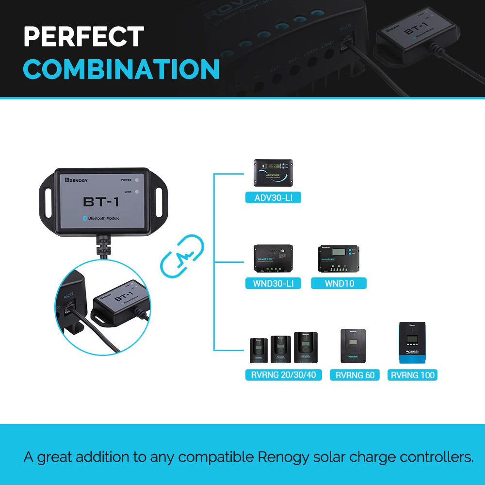 BT-1 Bluetooth Module for Renogy Products w/ RS232 Port - Image 6