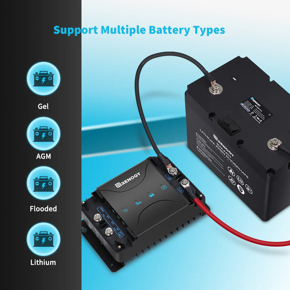 DCC30S 12V 30A Dual Input DC to DC Battery Charger with MPPT w/ Renogy ONE M1 - Image 8