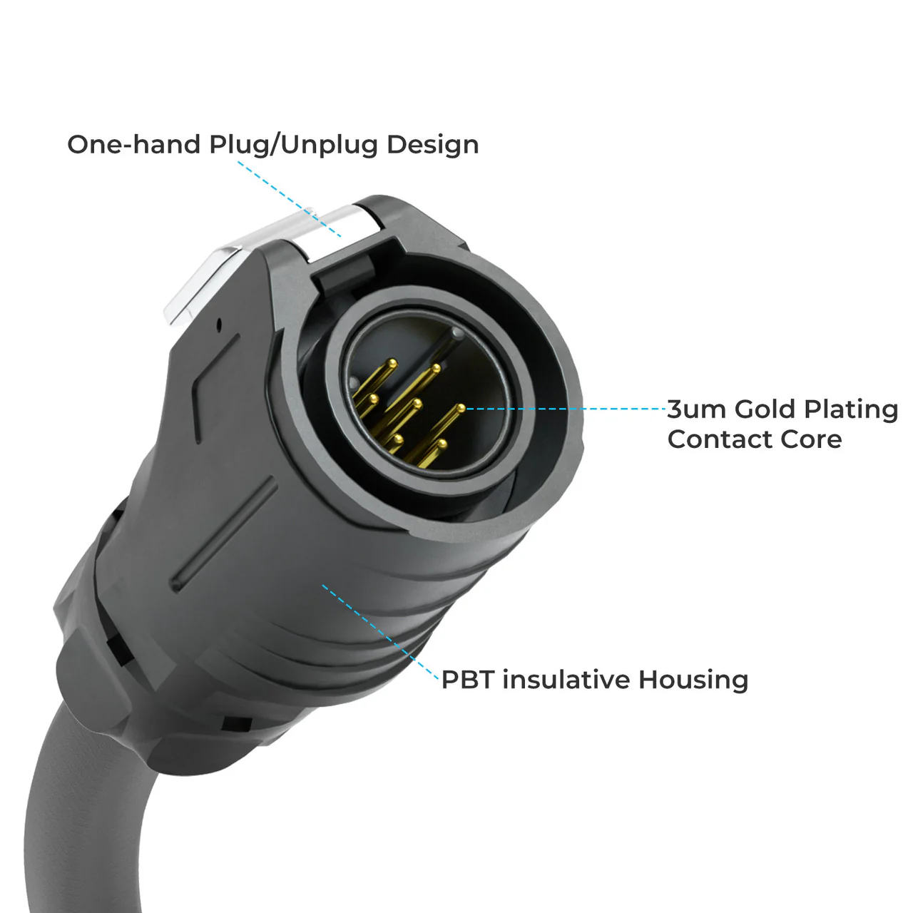 LP16 Plug (7-Pin) 10Ft/23Ft Communication Cable - Image 3