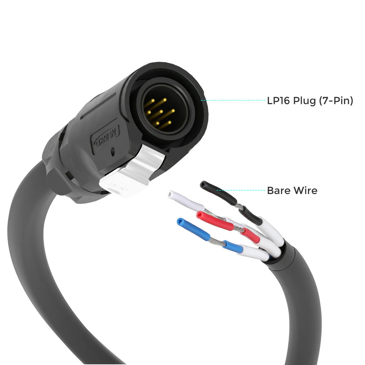 LP16 Plug (7-Pin) to Bare Wire - Image 4