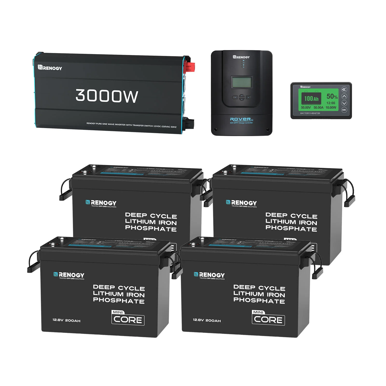 Renogy 10.24kWh Off-Grid Power Kit | 3000W Inverter, 60A MPPT - Image 4