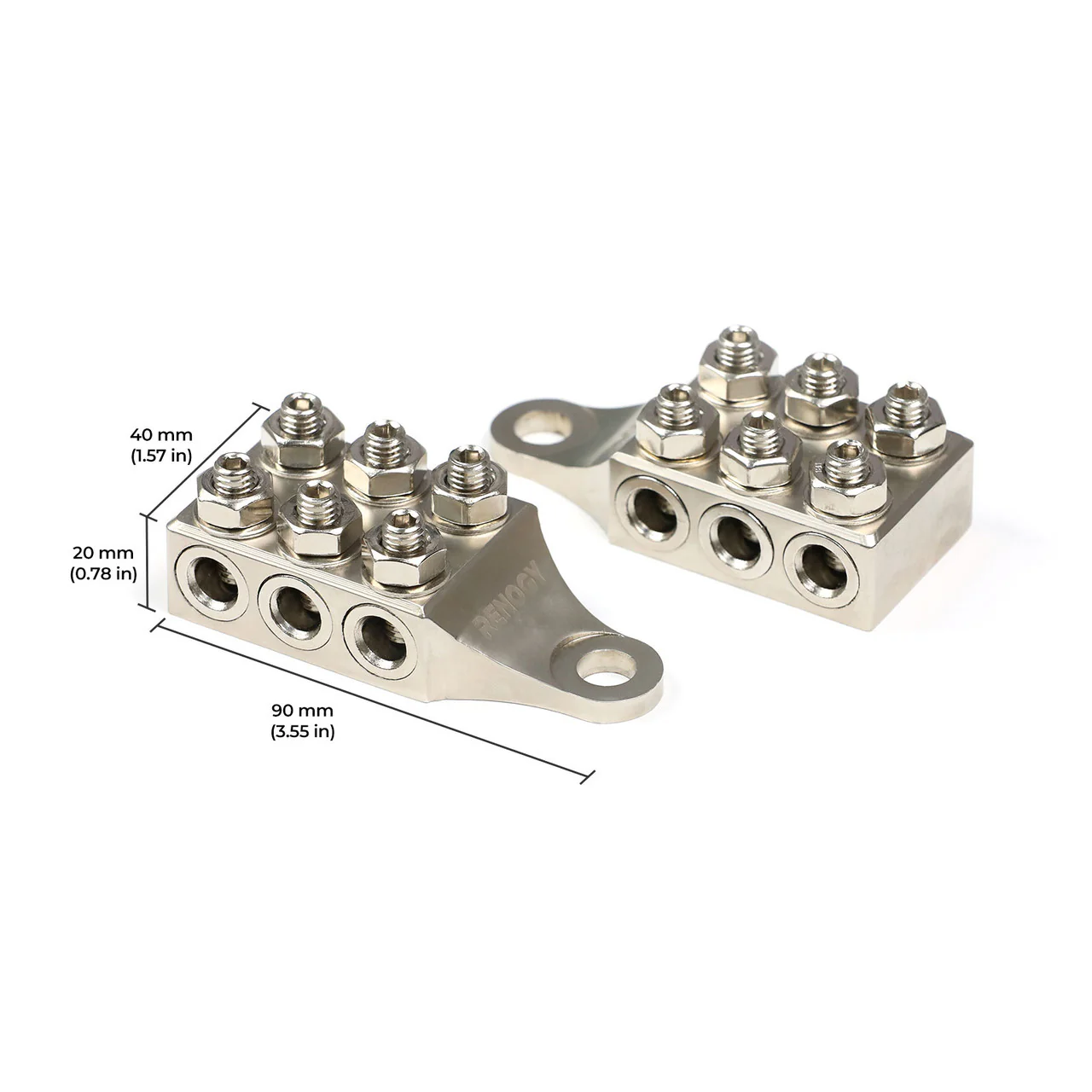 Renogy 12-Way Battery Terminal Distribution Block Pair - Image 3
