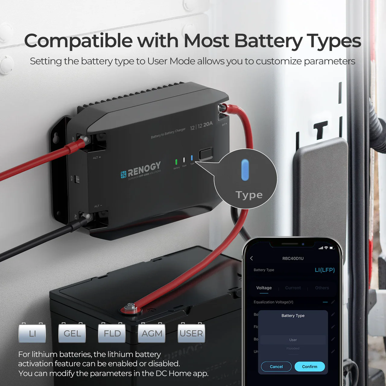 Renogy 12V 20A DC to DC Battery Charger - Image 5