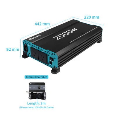1000W/2000W/3000W 12V to 230V/240V Pure Sine Wave Inverter (with UPS Function) - Image 4