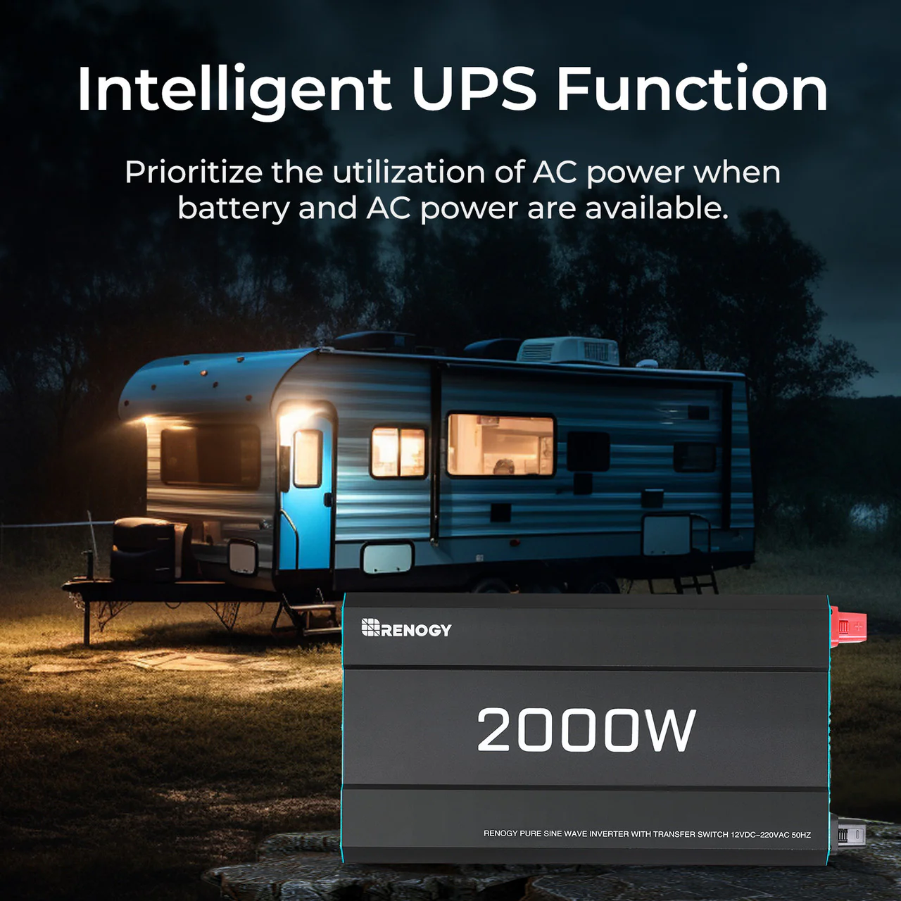 1000W/2000W/3000W 12V to 230V/240V Pure Sine Wave Inverter (with UPS Function) - Image 7