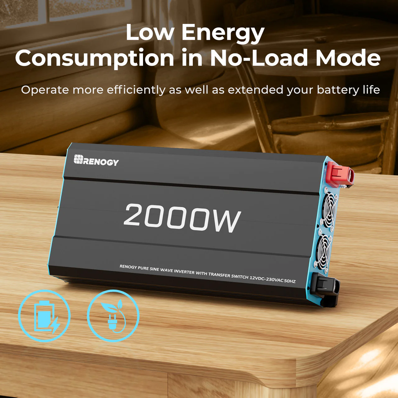 1000W/2000W/3000W 12V to 230V/240V Pure Sine Wave Inverter (with UPS Function) - Image 8