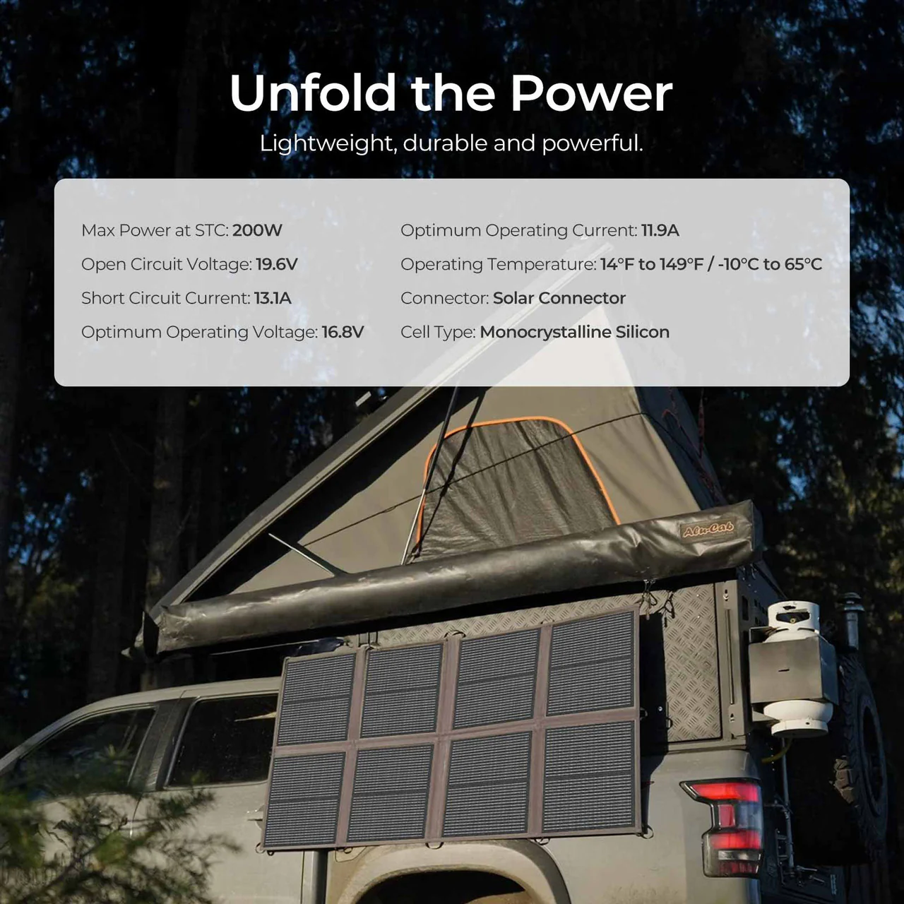 200W Lightweight N-type Portable Solar Panel Blanket - Image 4
