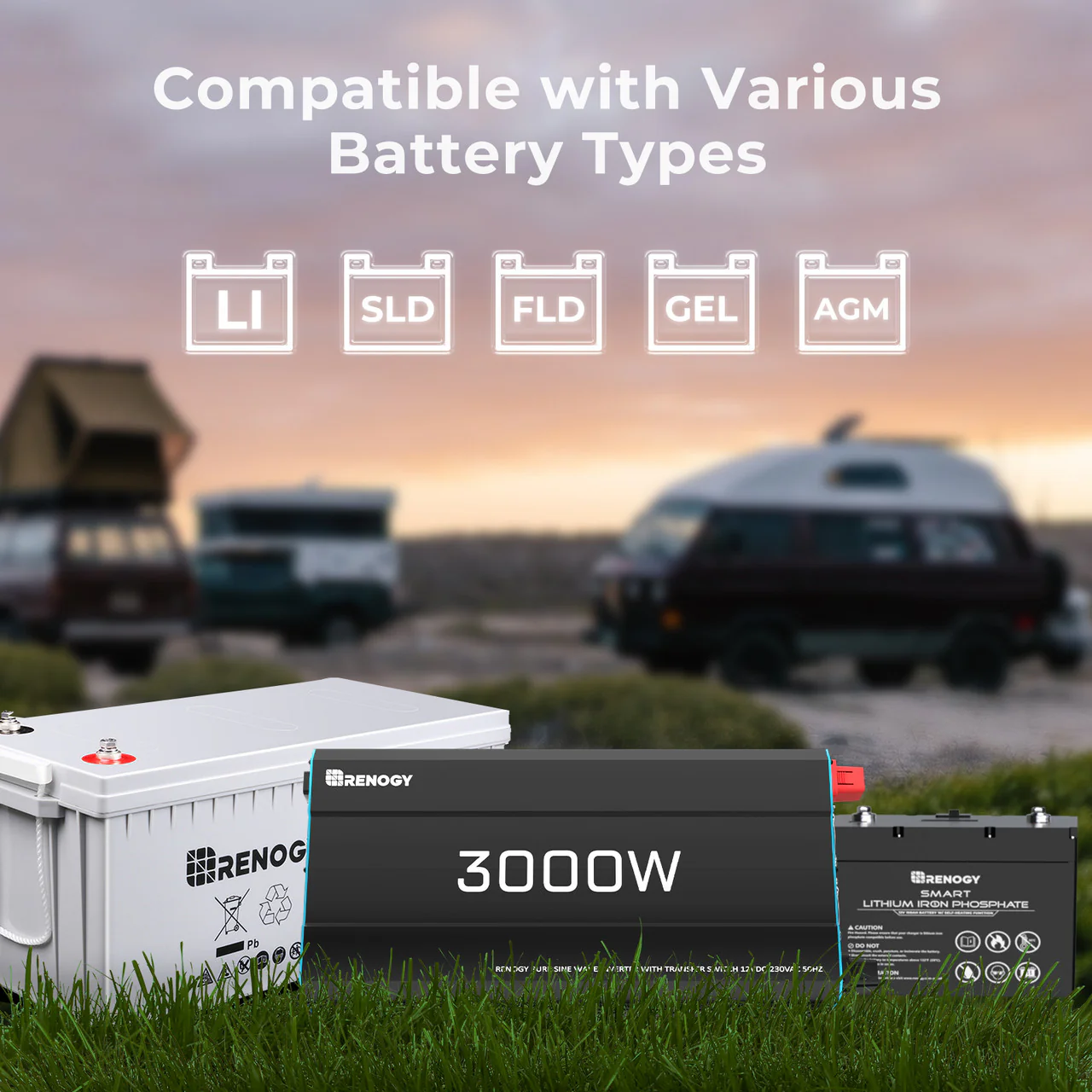 3000W 12V to 230V/240V Pure Sine Wave Inverter (with UPS Function) - Image 9