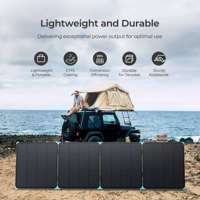 400W Lightweight Portable Solar Panel Suitcase - Image 3
