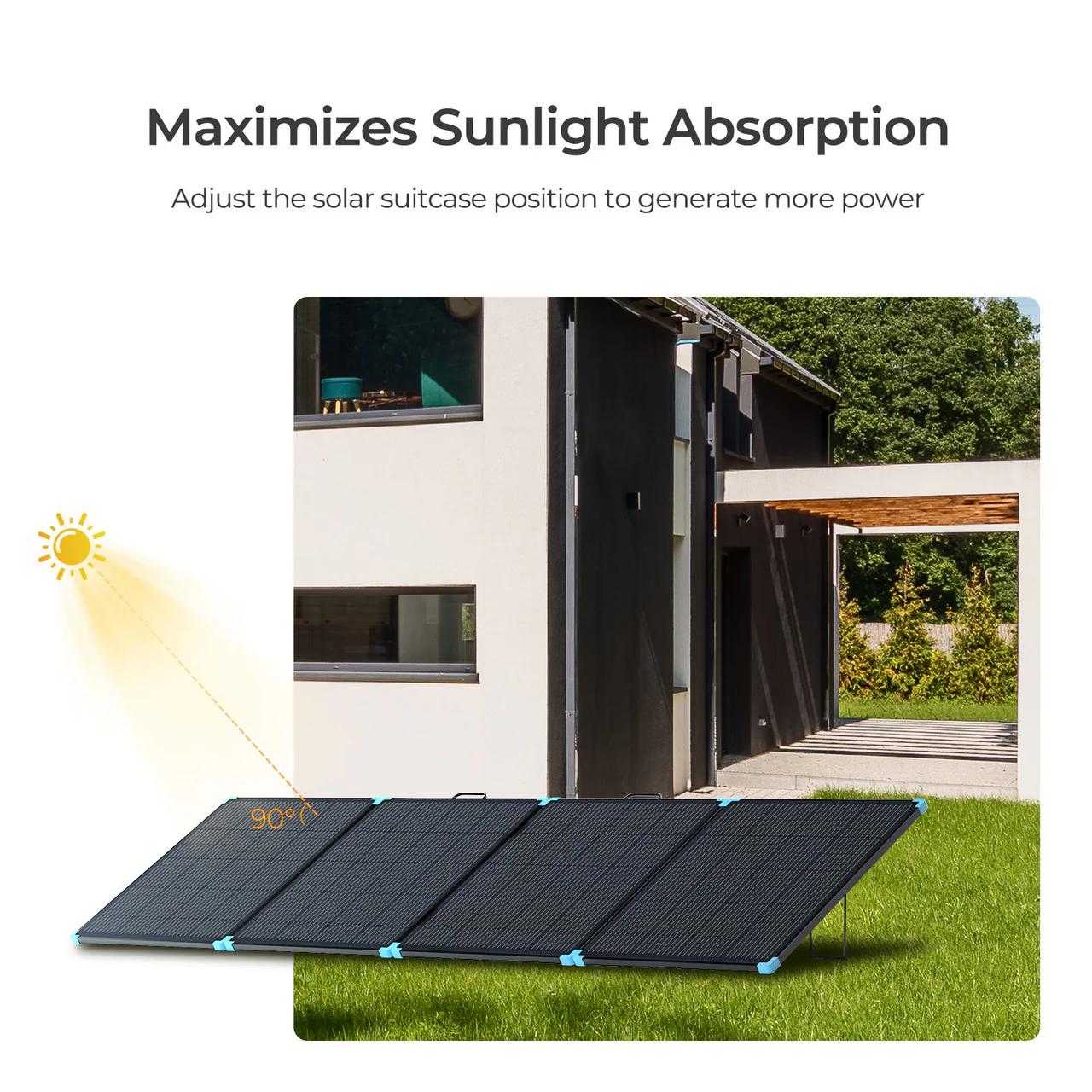 400W Lightweight Portable Solar Panel Suitcase - Image 4
