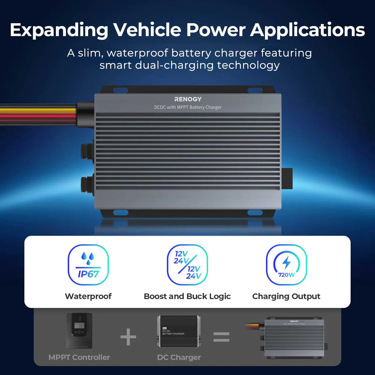 Renogy IP67 50A DC-DC Battery Charger with MPPT - Image 7
