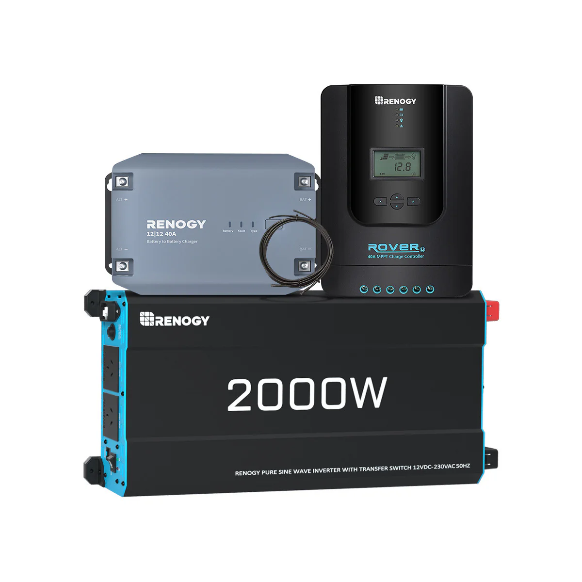 Renogy Solar Charge Pro 12V 40A Complete Solar Power System - Image 2