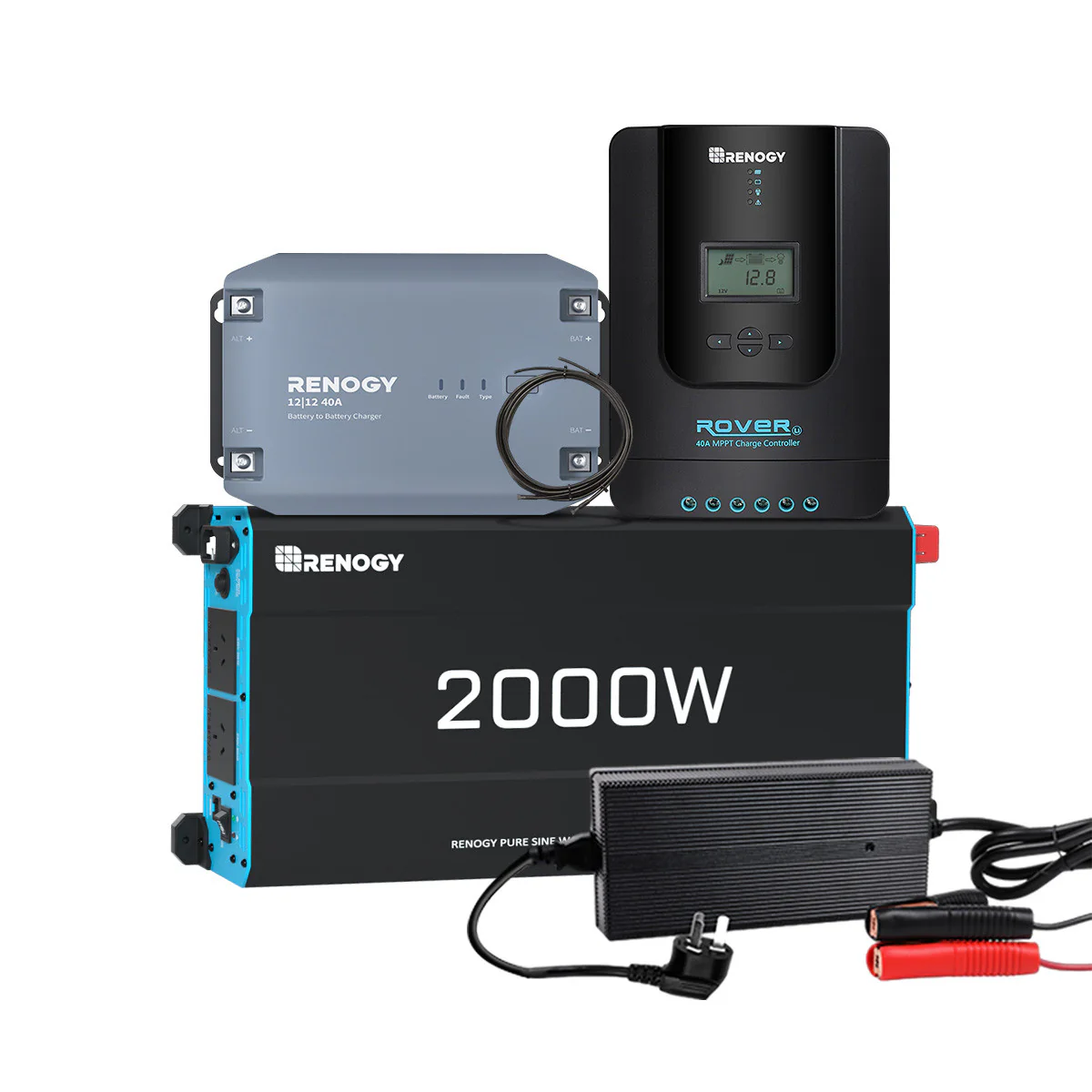 Renogy Solar Charge Pro 12V 40A Complete Solar Power System - Image 4