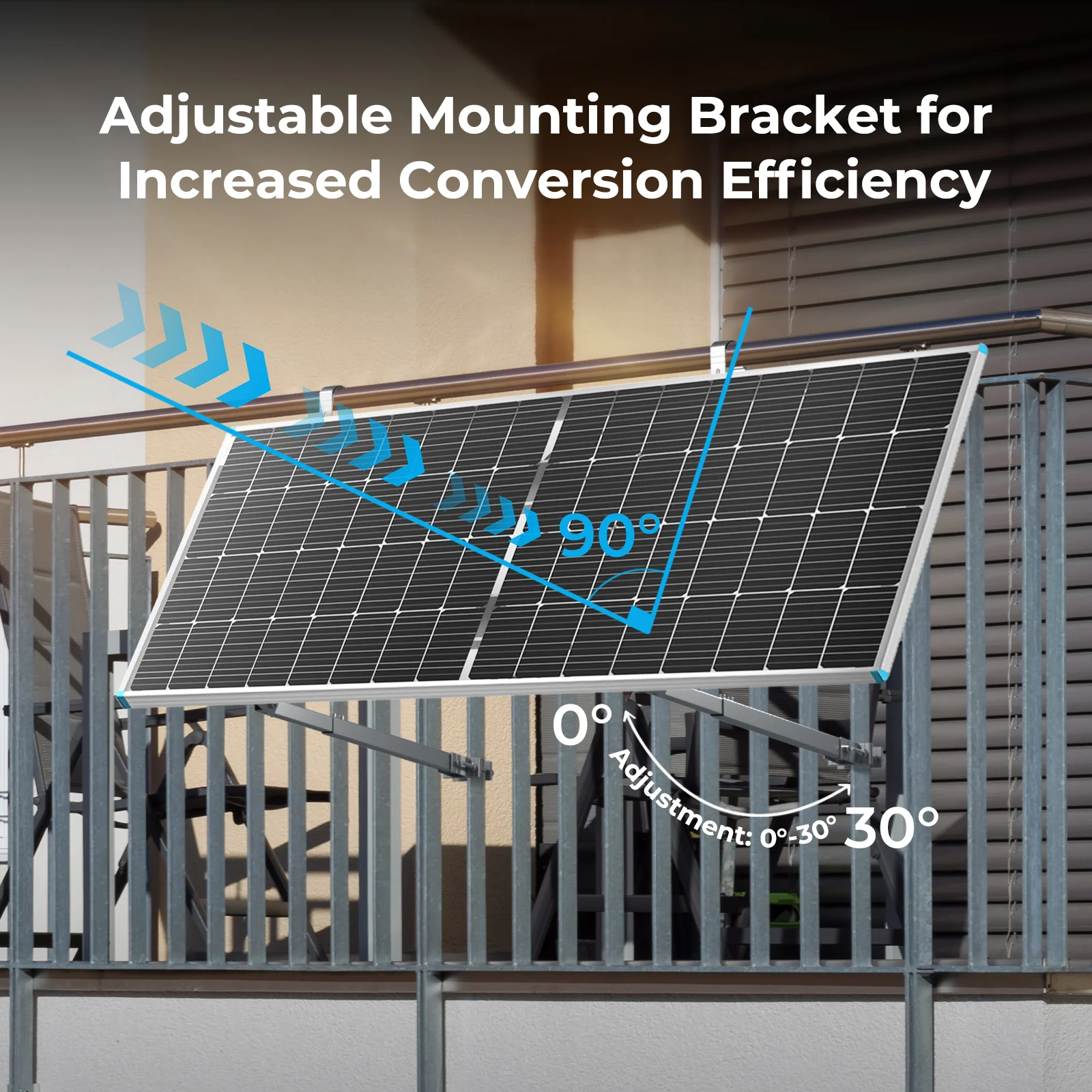 Renogy Solar Panel Tilt Balcony Rack - Image 8