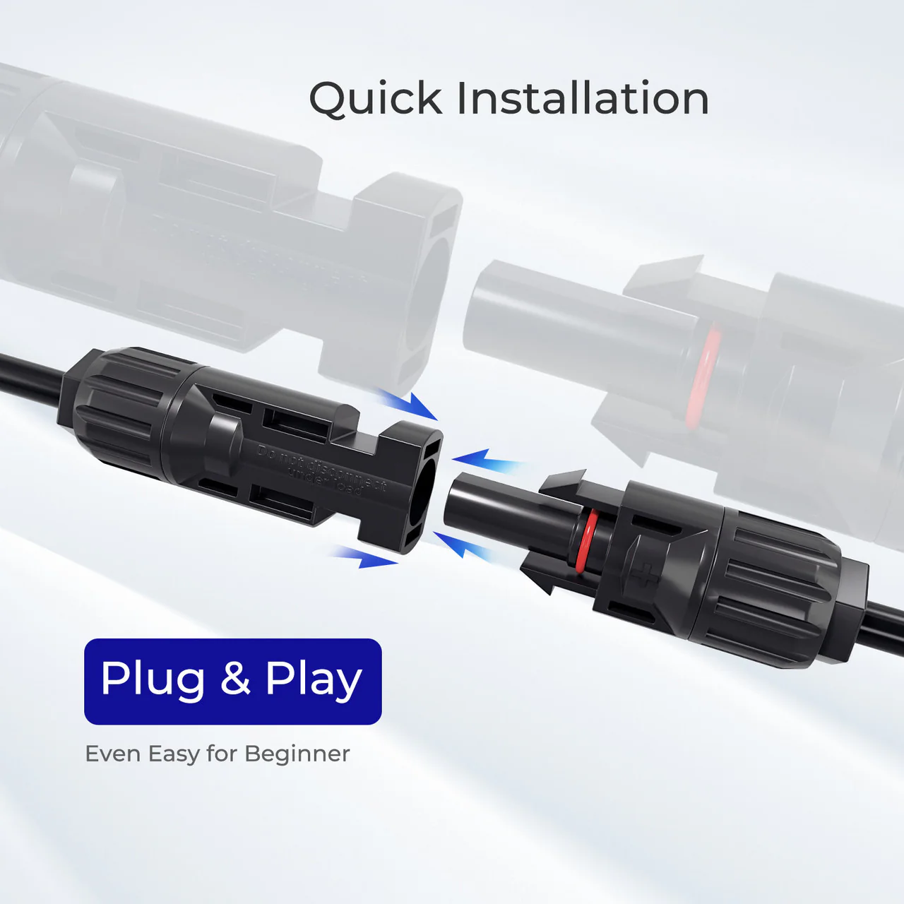 Solar Connectors Y Branch Parallel Adapter Cable MMF+FFM Pair - Image 6